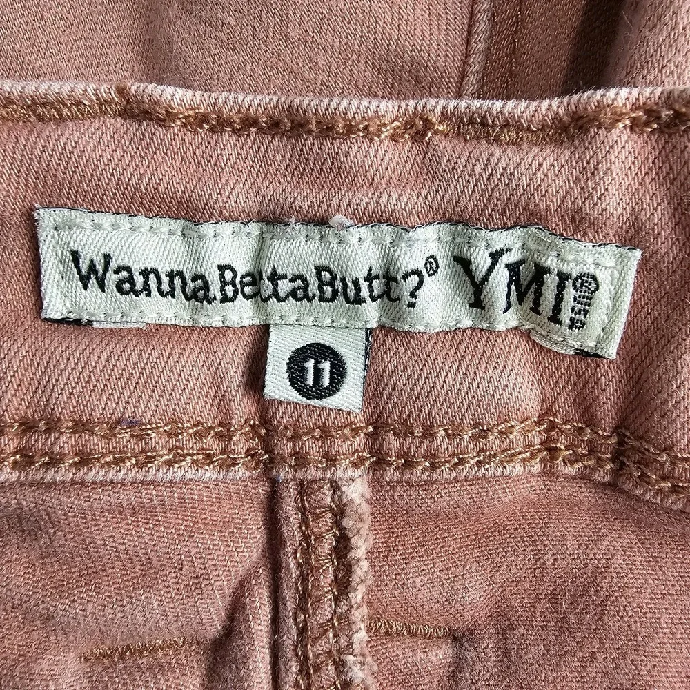 YMI WannaBettaButt? Light Pink Size 11 Distressed Skinny Jeans‎ Stretch Juniors